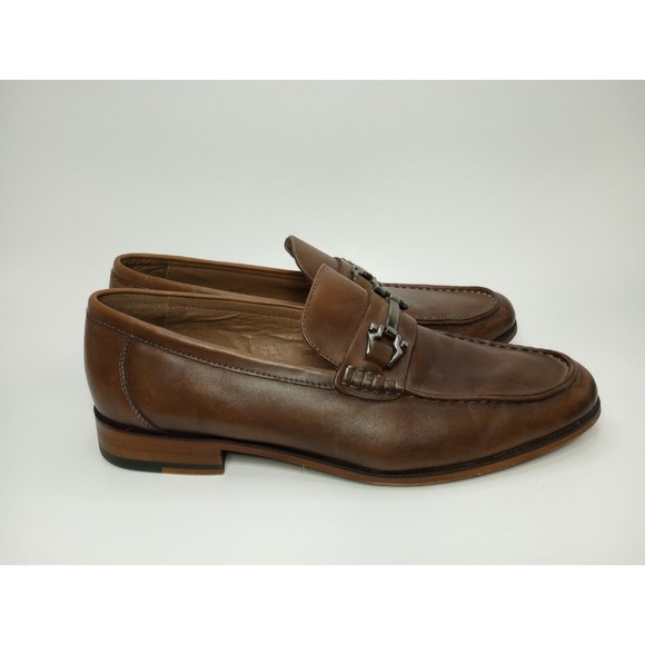 Aston Grey (Ashley) Mens Size 8.5 Brown Leather Style #101076 Loafer - Picture 2 of 11